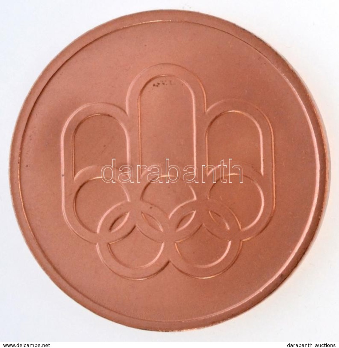 Kanada 1976. 'XXIe Olympiade Montréal 1976' Kétoldalas Cu, Olimpiai Résztvevői Emlékérem, Eredeti Tokban (39,63g/45mm) T - Unclassified