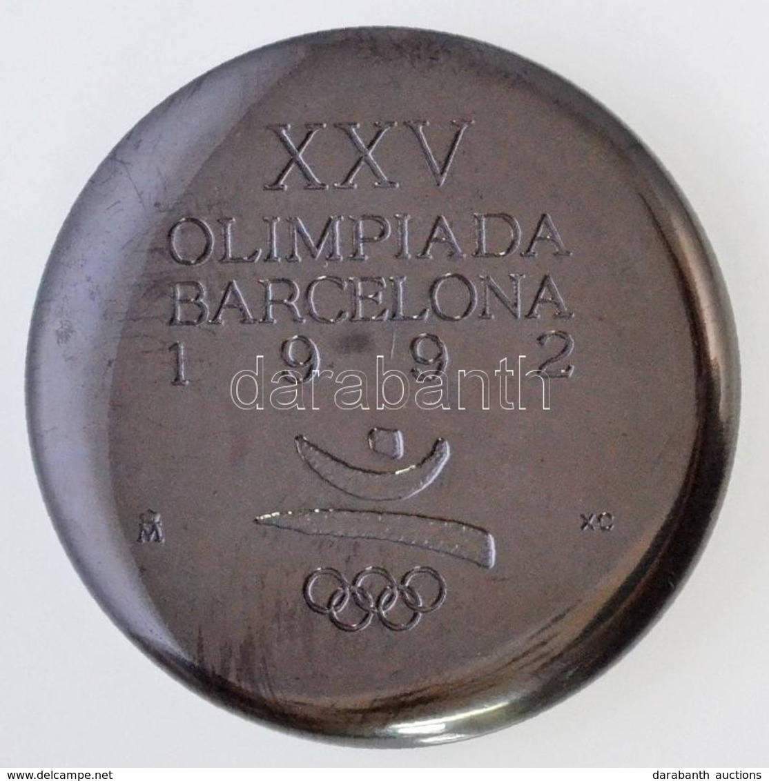 Spanyolország 1992. 'XXV OLIMPIADA BARCELONA 1992' Kétoldalas Fém, Olimpiai Résztvevői Plakett (256,29g/70mm) T:1- / Spa - Ohne Zuordnung