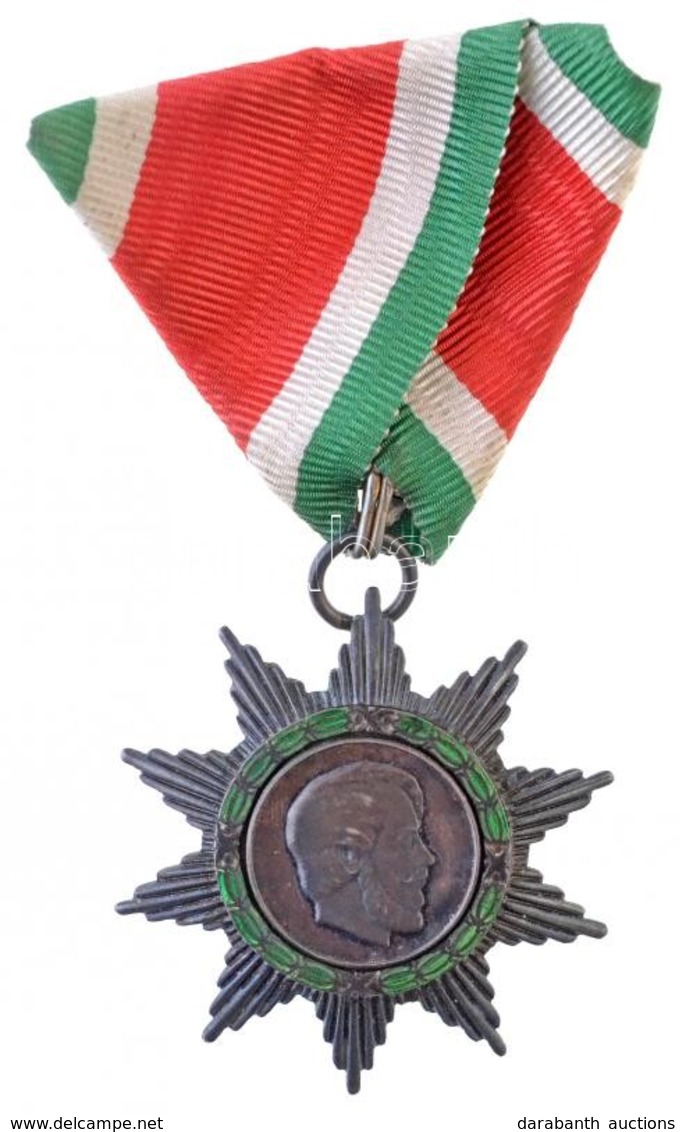 1947. 'Magyar Szabadság Érdemrend' Ezüst Fokozata, Ag Kitüntetés Mellszalagon T:2 / 
Hungary 1947. 'Order Of Merit Of Hu - Ohne Zuordnung