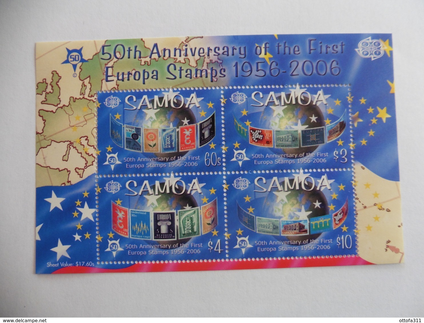 Europa Cept 2006; Samoa.50 Jahre Cept; Block; Postfrisch**; Mnh - 2006