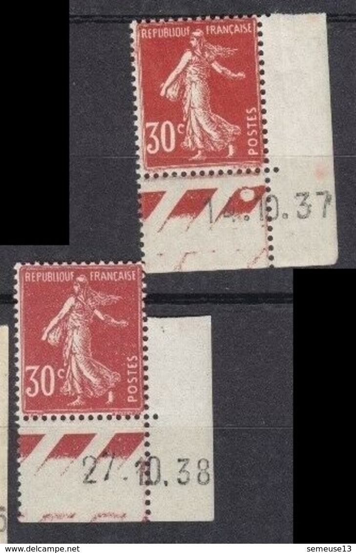 Semeuse 30 C. Rouge 360 X2 Coin Daté - 1903-60 Sower - Ligned