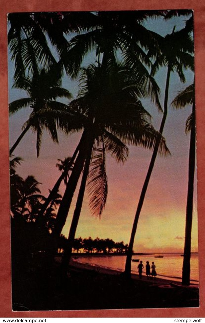 AK Strand, Luftpost, Orchidee + Rewa-Bruecke, Nadi Nach Darmstadt 1980 (72202) - Fiji (1970-...)