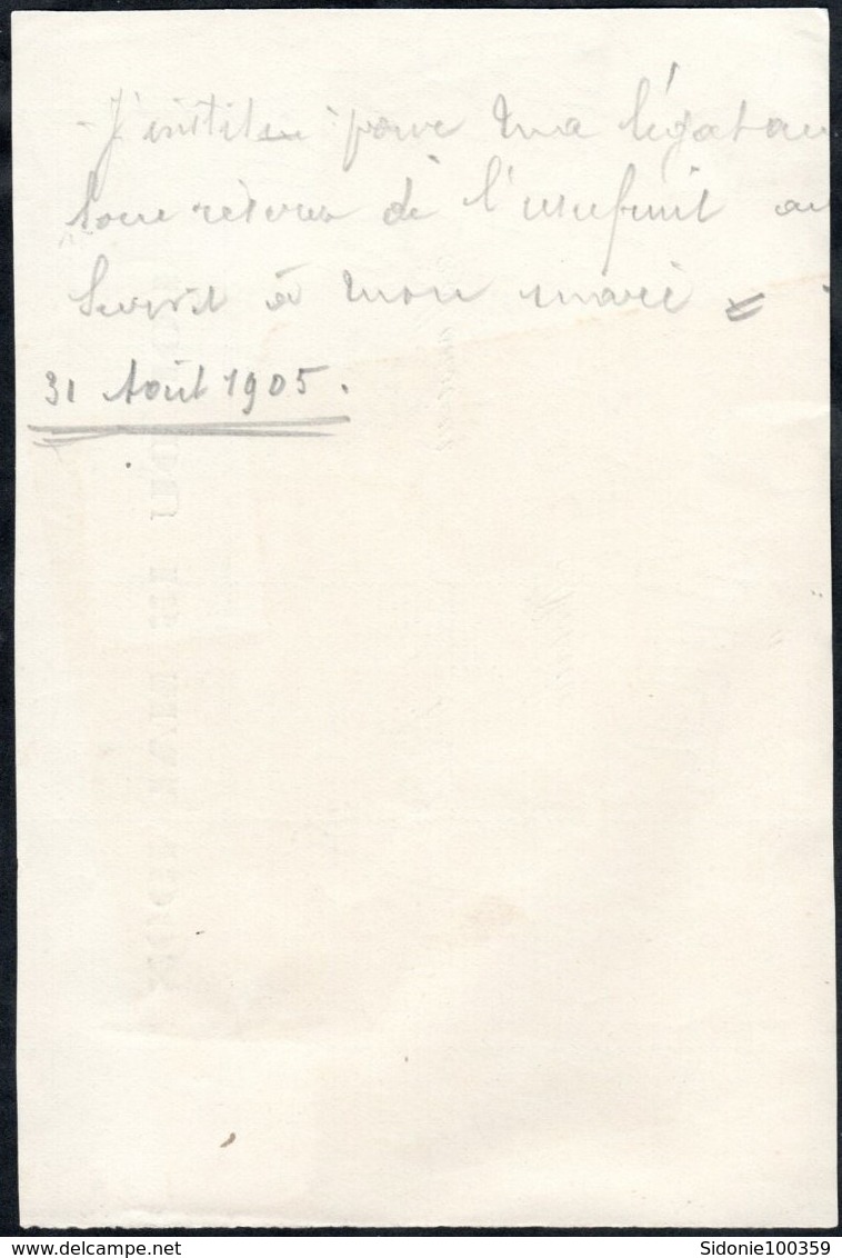 Petite Feuille Affranchie Avec Un Timbre Préoblitéré Envoyée De Bruxelles Vers Renaix En 1905 - Roller Precancels 1900-09