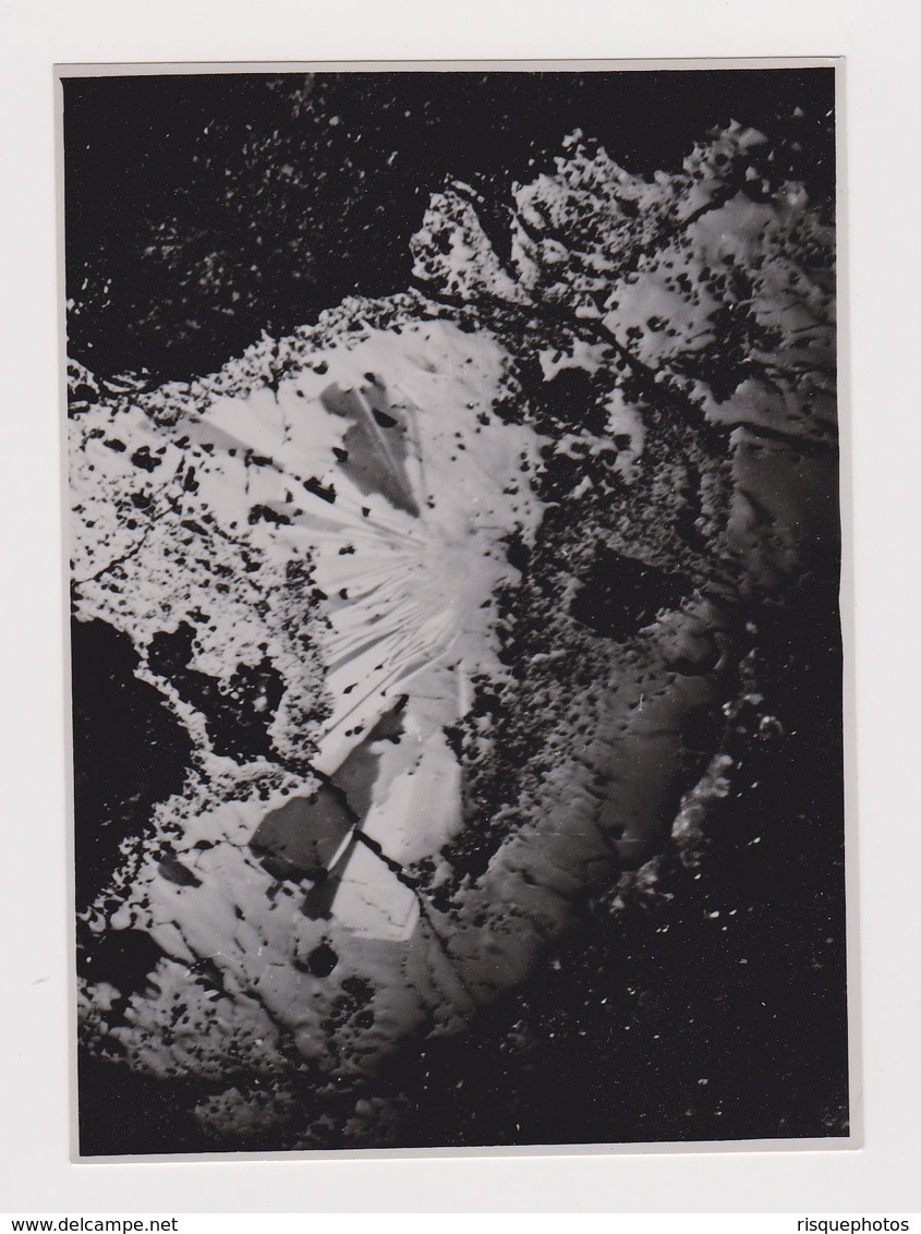 #53438 Abstract Photo Microscope Mineral Stone Pattern Vintage Orig Photo - Objects