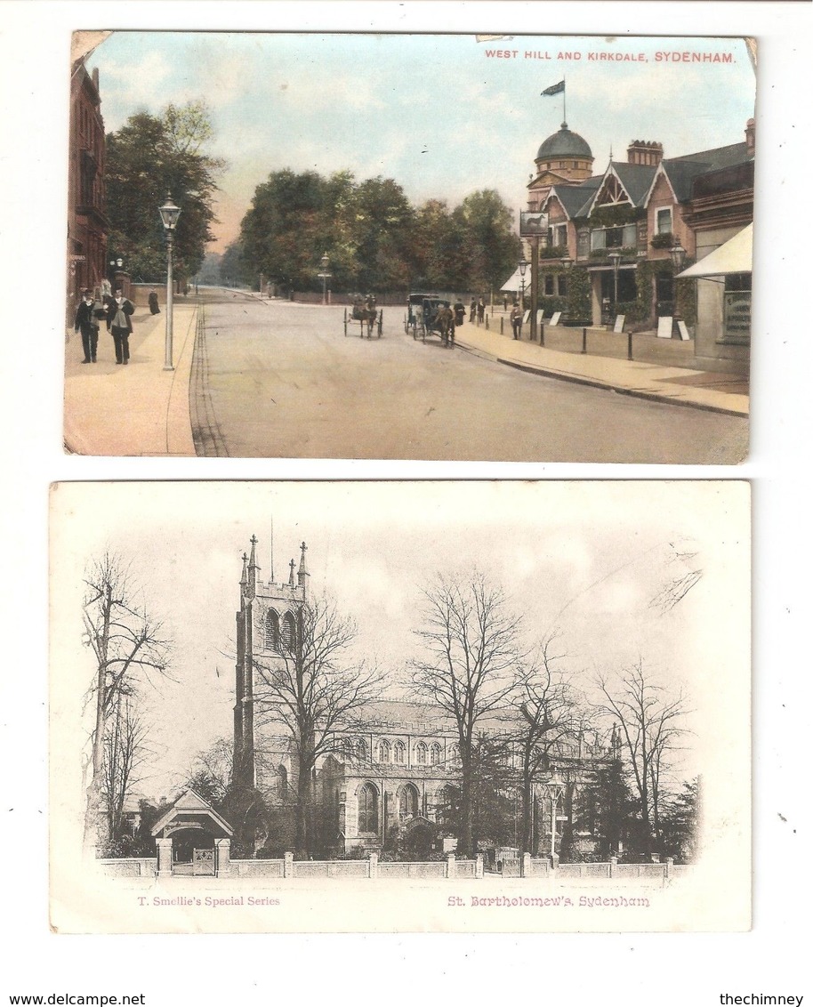 TWO NORTHWOOD OLD POSTCARDS BOTH USED WITH STAMPS PARADE & WESTOW HILL - Londres – Suburbios