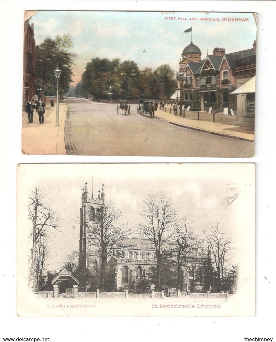 TWO NORTHWOOD OLD POSTCARDS BOTH USED WITH STAMPS PARADE & WESTOW HILL - London Suburbs