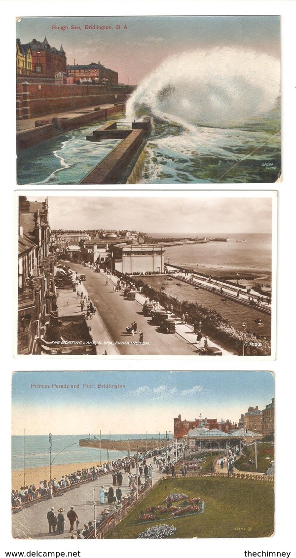 THREE POSTCARDS OF BRIDLINGTON - Altri & Non Classificati