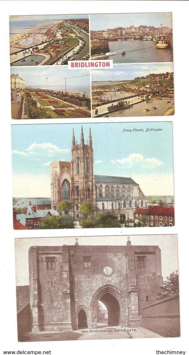 THREE POSTCARDS OF BRIDLINGTON - Altri & Non Classificati