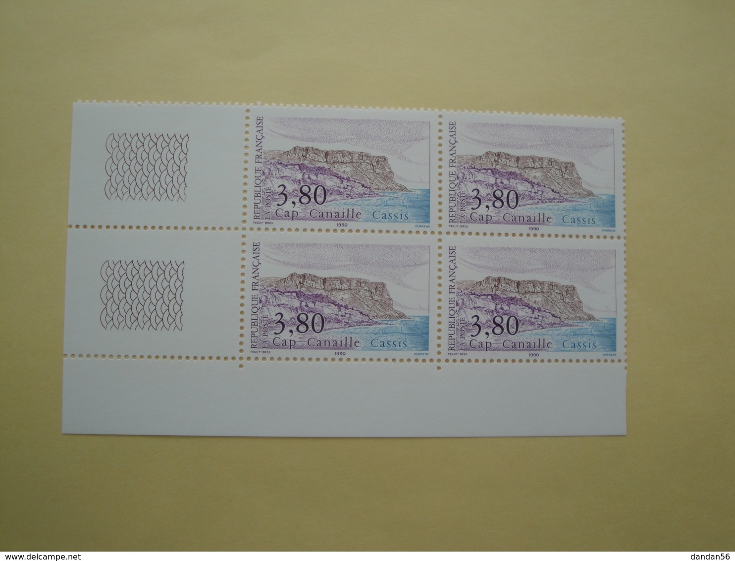 1990 France  Yv 2660 X 4 ** MNH - Cassis Cap Canaille Cote 7.20 € Michel 2796 SG 2976 - Nuovi