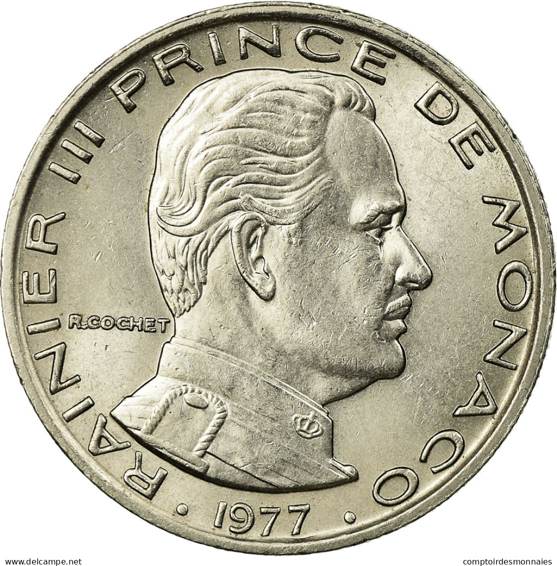 Monnaie, Monaco, Rainier III, Franc, 1977, SUP+, Nickel, KM:140 - 1960-2001 Nouveaux Francs