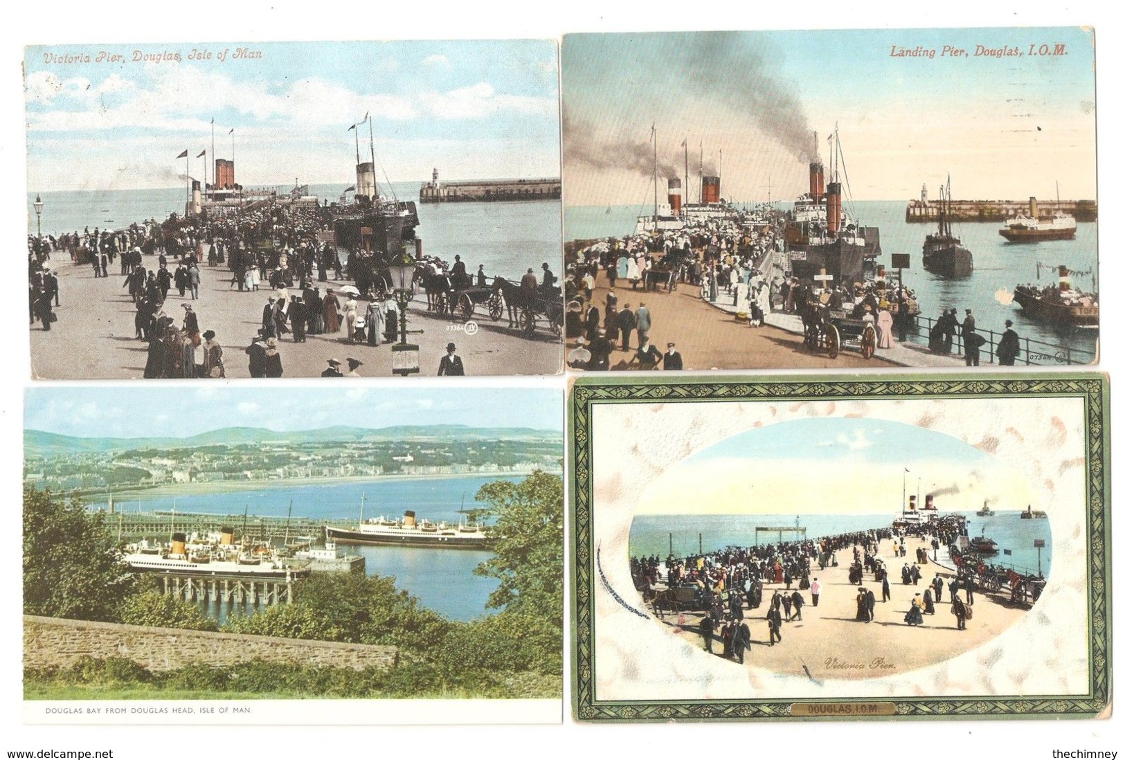 FOUR MULTIVIEW POSTCARDS OF THE ISLE OF MAN - Isla De Man