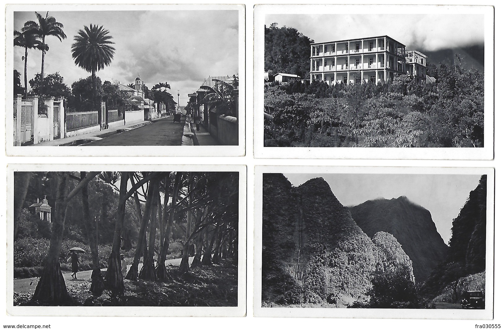 ILE De La RÉUNION - Lot De 6 CPA-PHOTOS - Années 1950 - Réunion