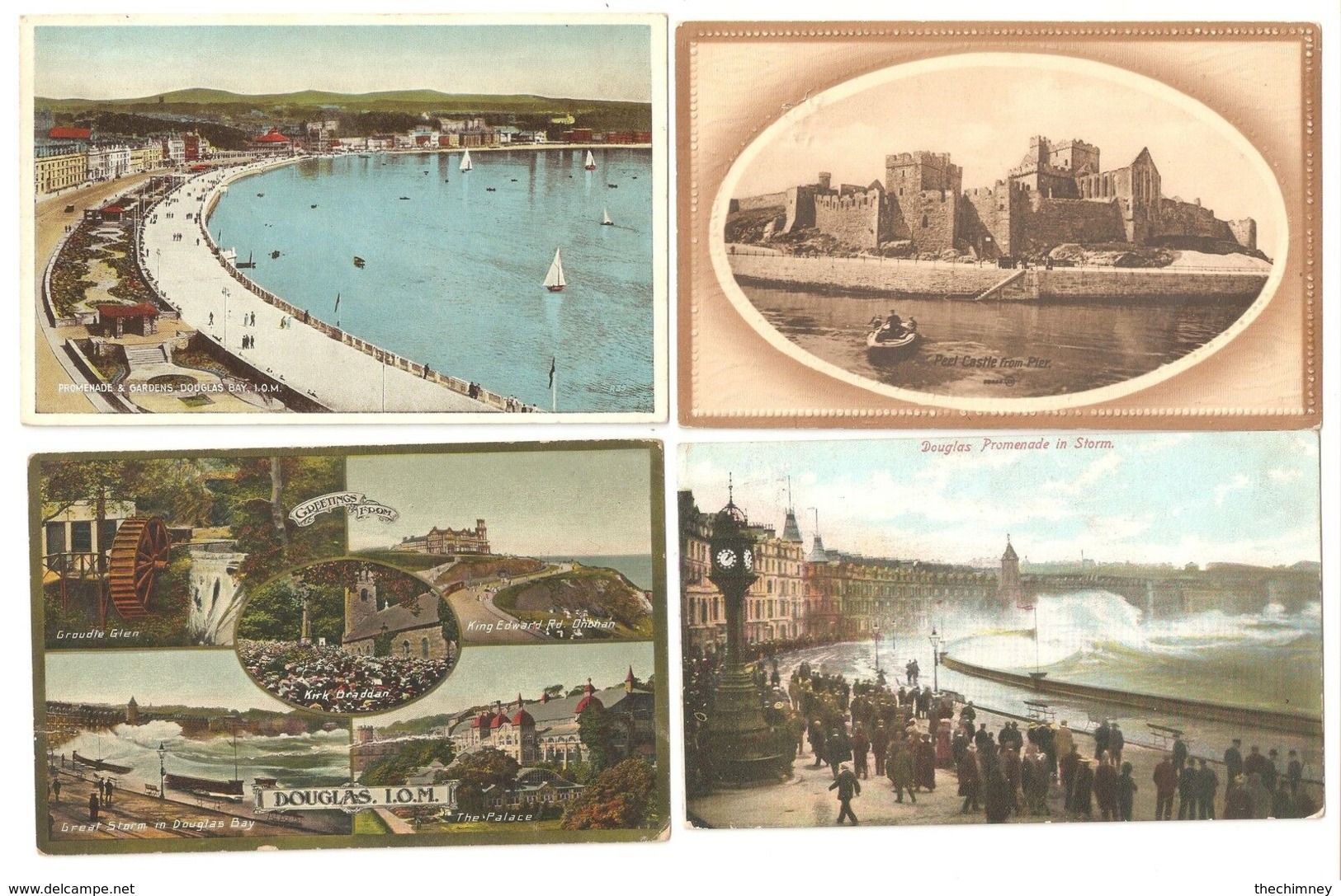 4 FOUR  POSTCARDS OF VENTNOR THE ISLE OF MAN - Isle Of Man