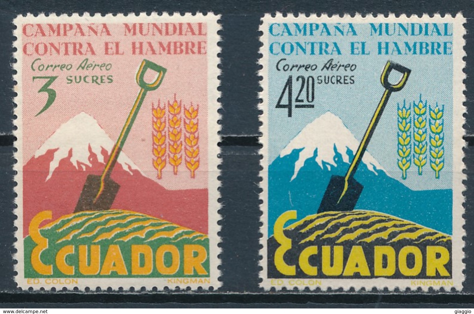 °°° ECUADOR - Y&T N°400/1 - 1963 MNH °°° - Ecuador