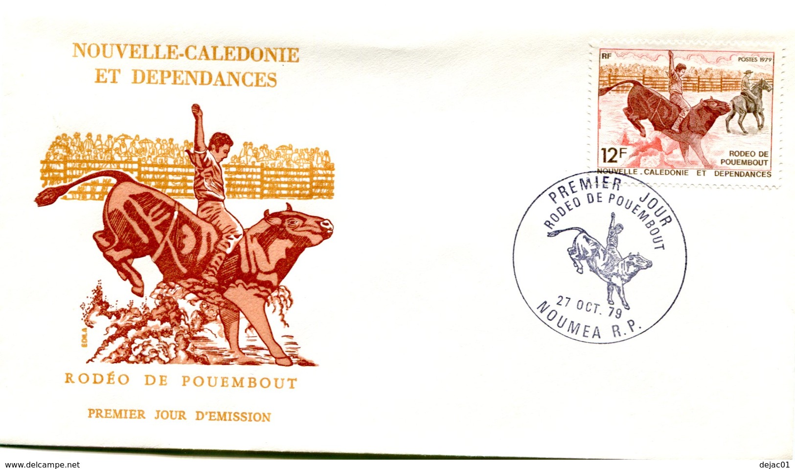 Nouvelle Calédonie - FDC Yvert 433 Rodéo - X 978 - FDC