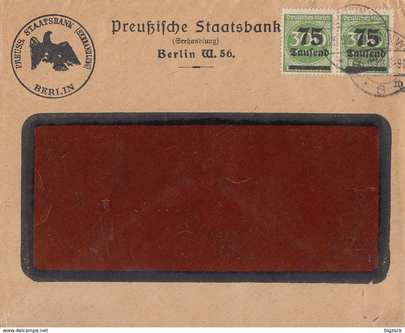 DR Brief Mef Minr.2x 286 Berlin 25.9.23 - Briefe U. Dokumente