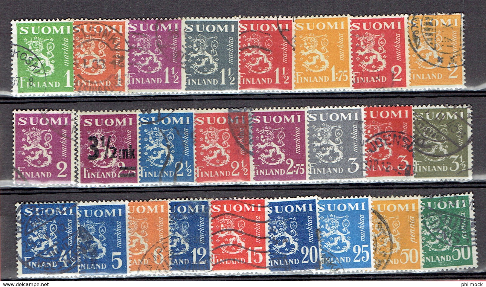 P 204 - Set Suomi-Finlande All Different -  DuType A - Autres & Non Classés