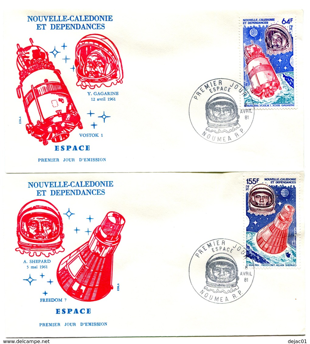 Nouvelle Calédonie - FDC Yvert PA 212 & 213 Espace - X 990 - FDC