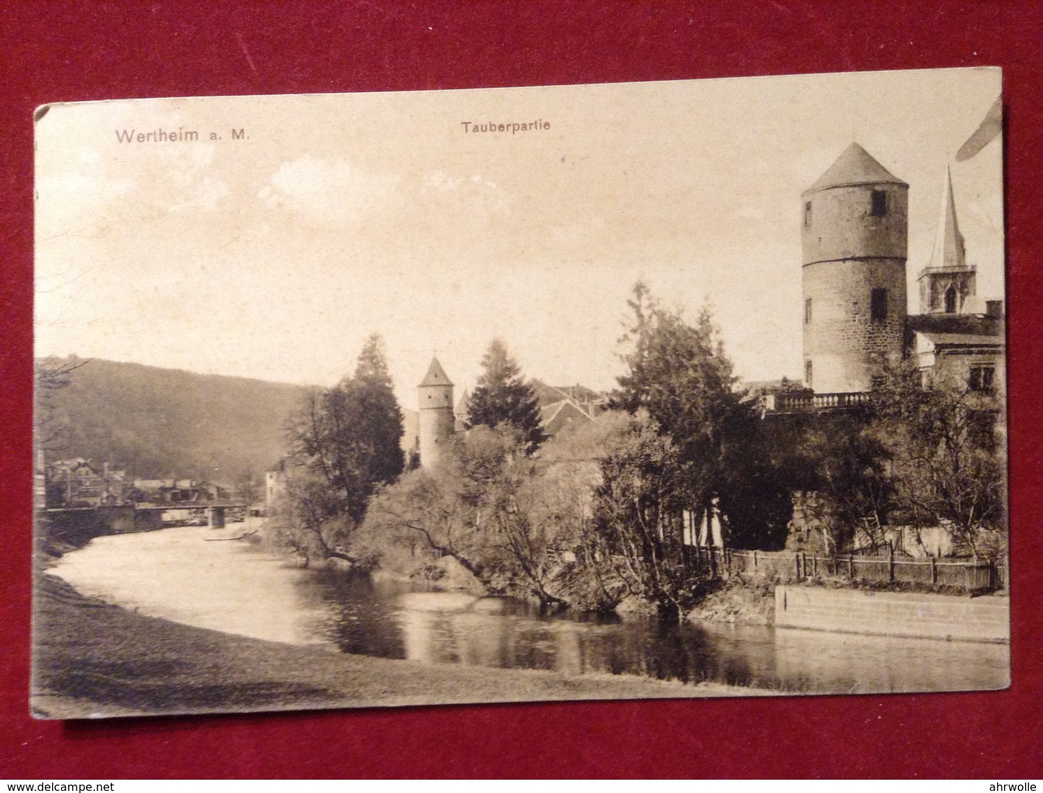 AK Wertheim Tauberpartie Flußansicht 1912 - Wertheim