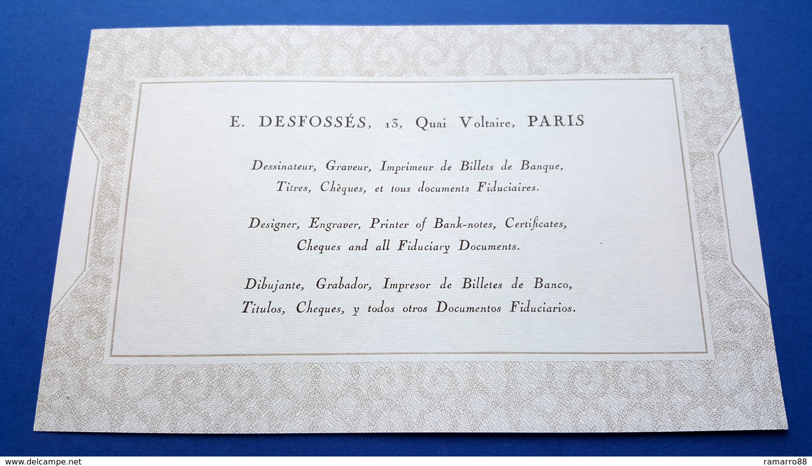 France - E. Desfossés - King Louis XIV 300 Years 1938 Very Rare Specimen Test Note Unc- - Fictifs & Spécimens