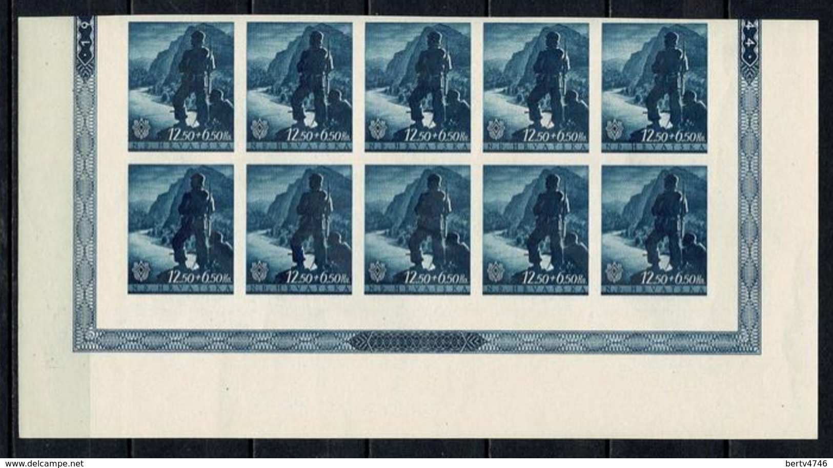 Hrvatska 1944  Yv 10 X 123/125**, Mi 10 X 158/160**  Non Dentelé/Ongetand  MNH (3 Scans) - Croatie