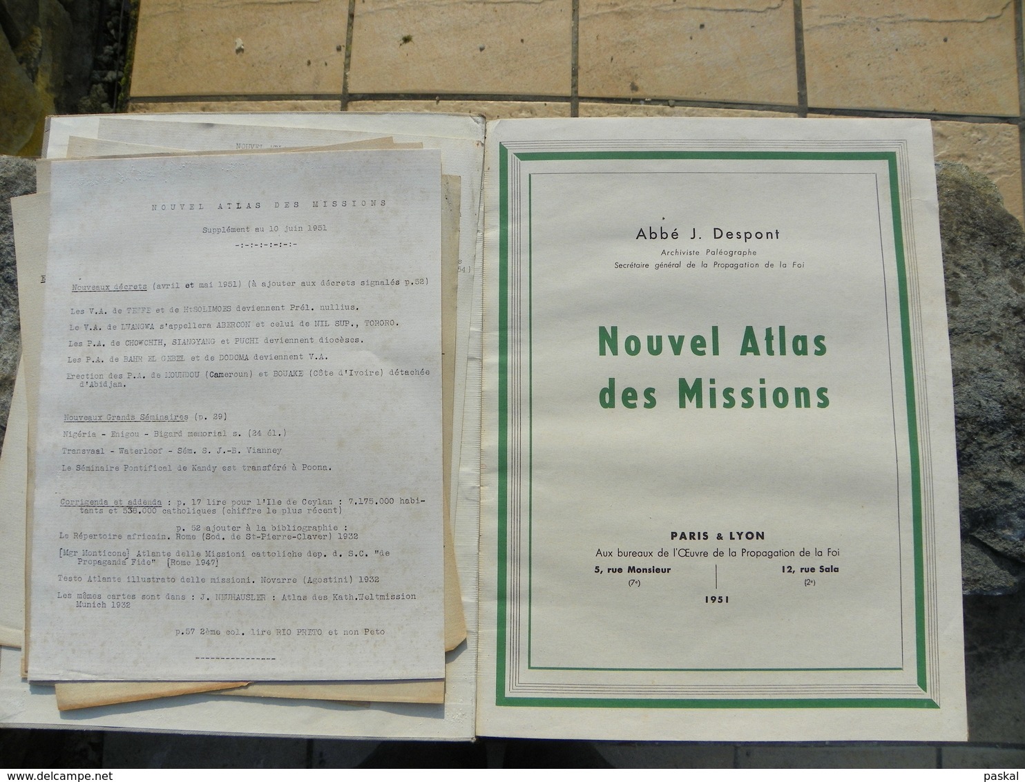 Religion, Nouvel Atlas Des Missions (abbé J.Despont) - Autres & Non Classés