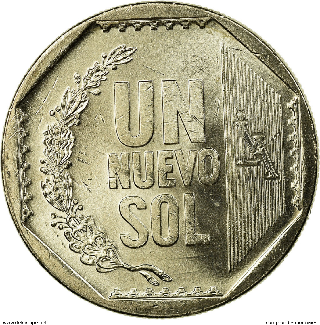 Monnaie, Pérou, Nuevo Sol, 2009, Lima, SUP, Copper-Nickel-Zinc, KM:308.4 - Pérou