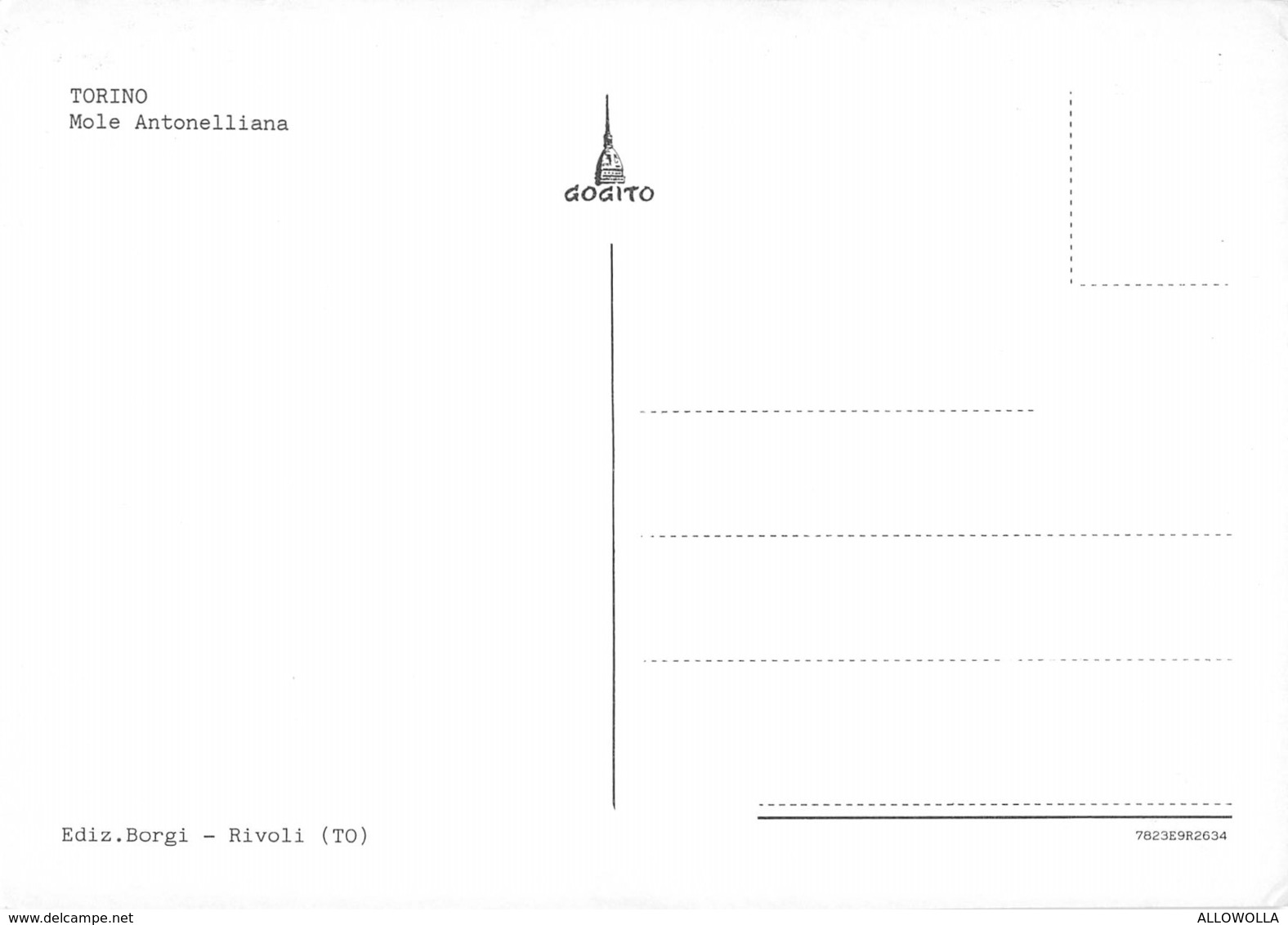 3209"TORINO-MOLE ANTONELLIANA " CART. POST. ORIG. NON SPED. - Mole Antonelliana