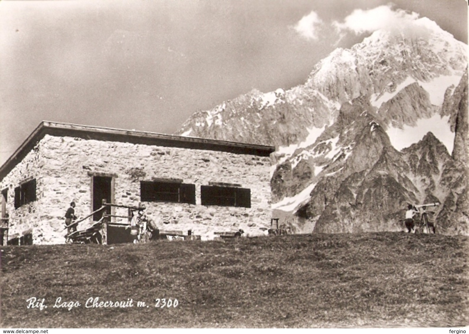 459/FG/19 - ALPINISMO - COURMAYEUR (AOSTA): Rifugio Lago Checrouit - Altri & Non Classificati