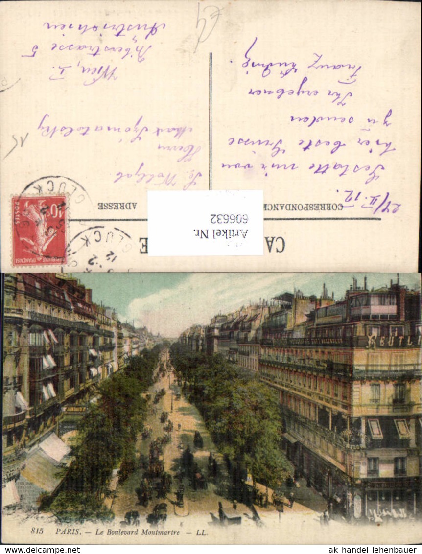 606632,Paris Le Boulevard Montmartre France - Sonstige & Ohne Zuordnung