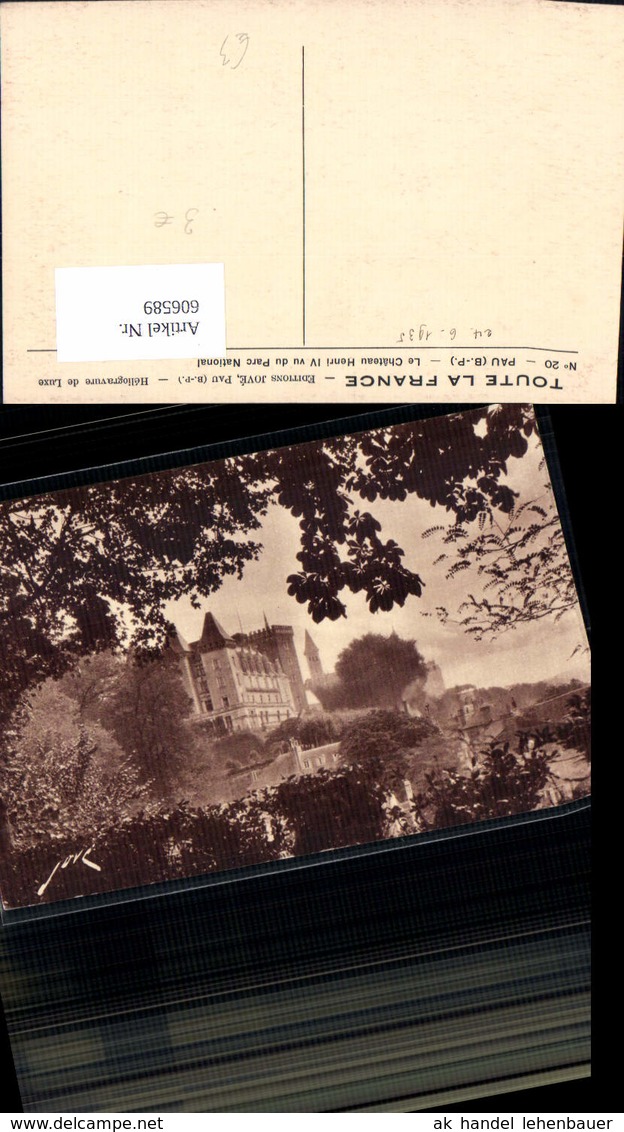 606589,Toute La France Pau Le Chateau Henri IV Vu Du Parc National - Sonstige & Ohne Zuordnung