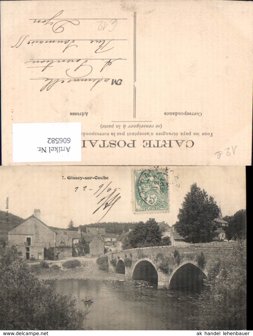 606582,Gissey-sur-Ouche Br&uuml;cke France - Sonstige & Ohne Zuordnung