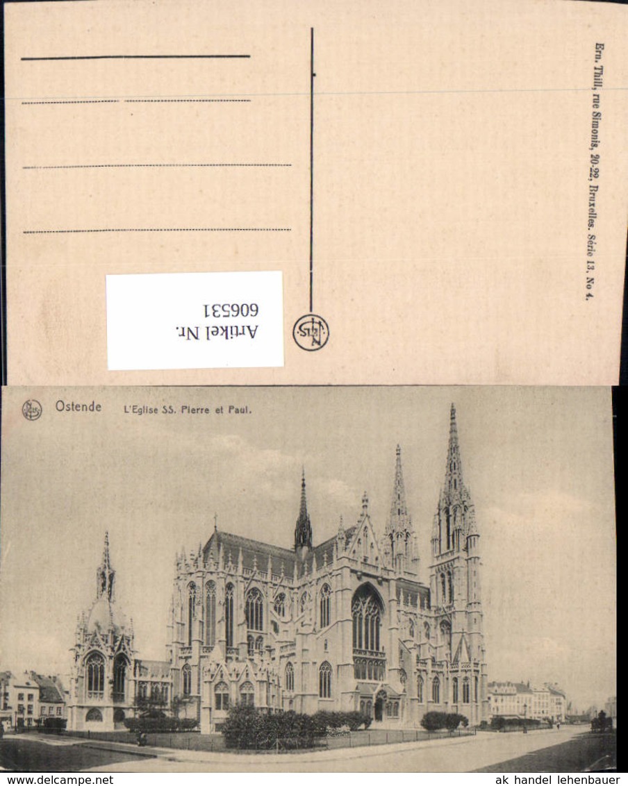 606531,Ostende L Eglise SS. Pierre Et Paul Kirche Belgium - Sonstige & Ohne Zuordnung