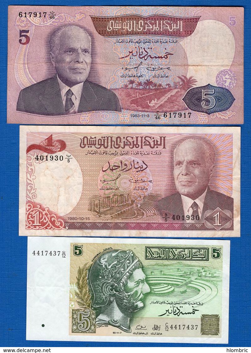 Tunisie  3  Billets - Tunisie