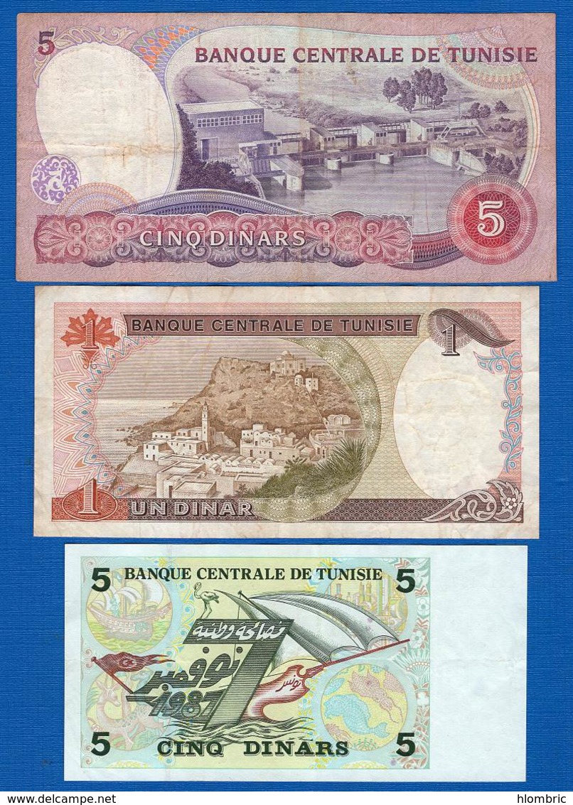 Tunisie  3  Billets - Tunisie