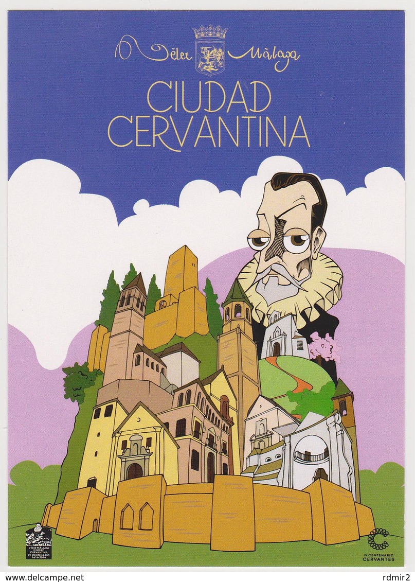 1555/ VÉLEZ MÁLAGA Ciudad Cervantina. CERVANTES. - Non écrite. Unused. No Escrita. Non Scritta. Ungelaufen. - Málaga