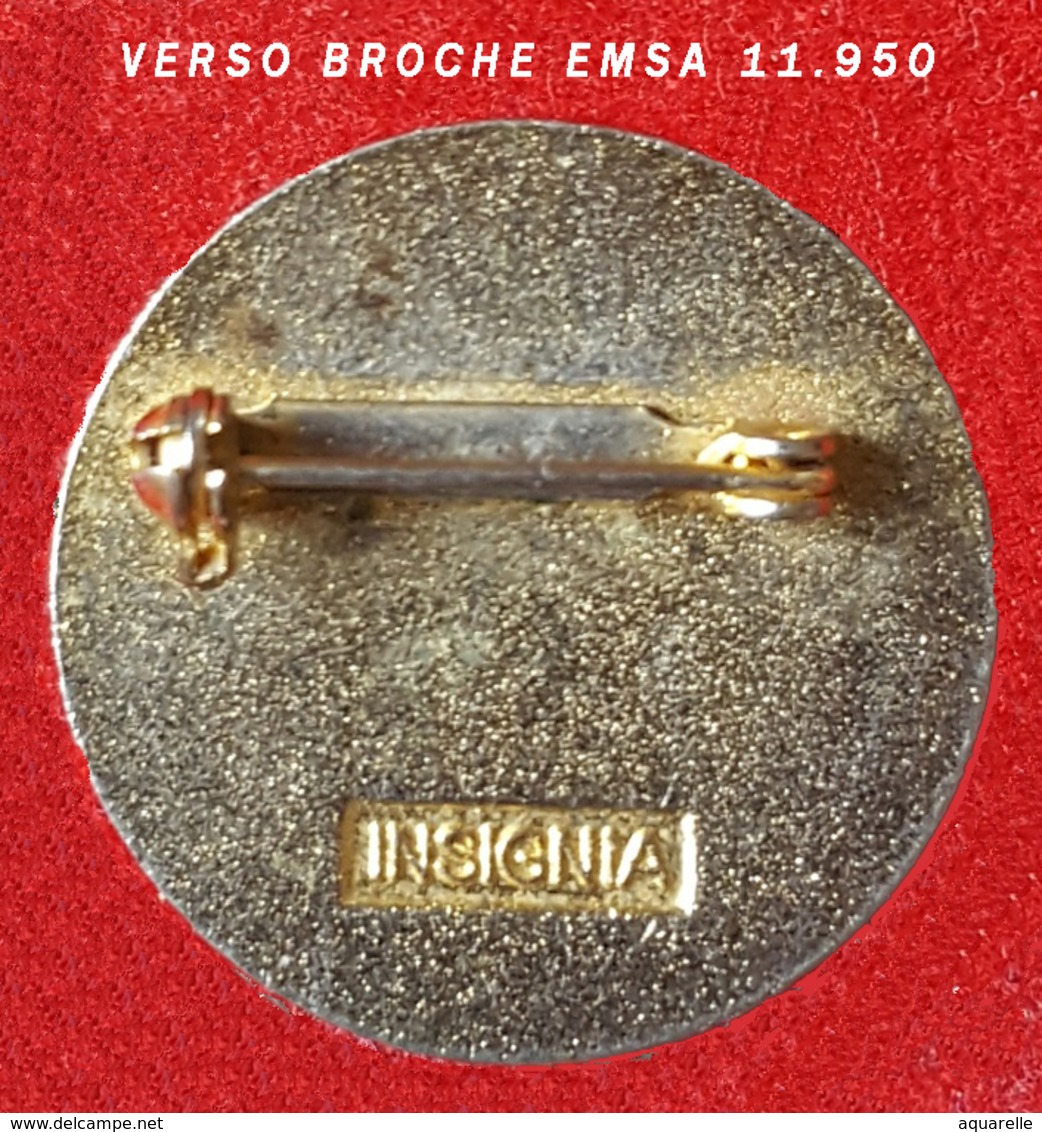 SUPER SUPER PIN'S -INSIGNE BROCHE MILITARA : EMSA SOL-AIR 11.950 NUNOIS Signé INSIGNA Email Grand Feu D=3cm - Armee