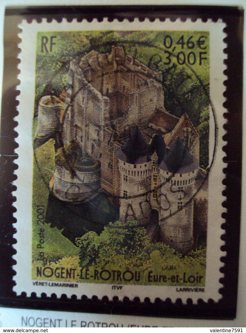2000-2009    - Timbre Oblitéré N°  3386  "  Nogent Le Rotrou   "     0.20 - Oblitérés