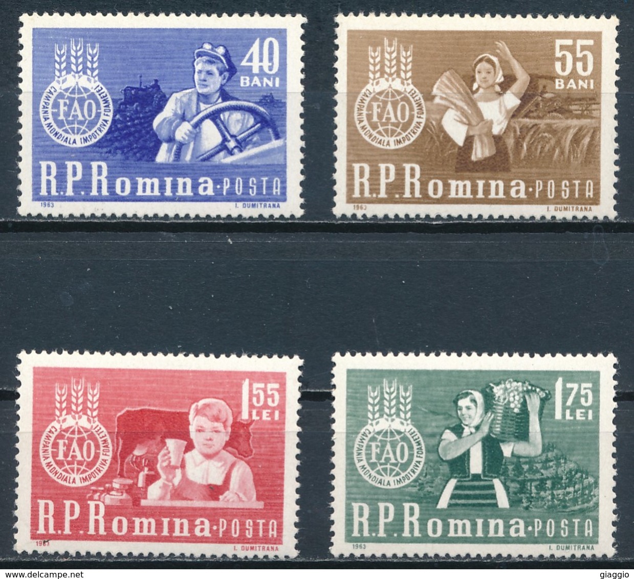 °°° ROMANIA - Y&T N°1897/2000 - 1963 MNH °°° - Nuovi