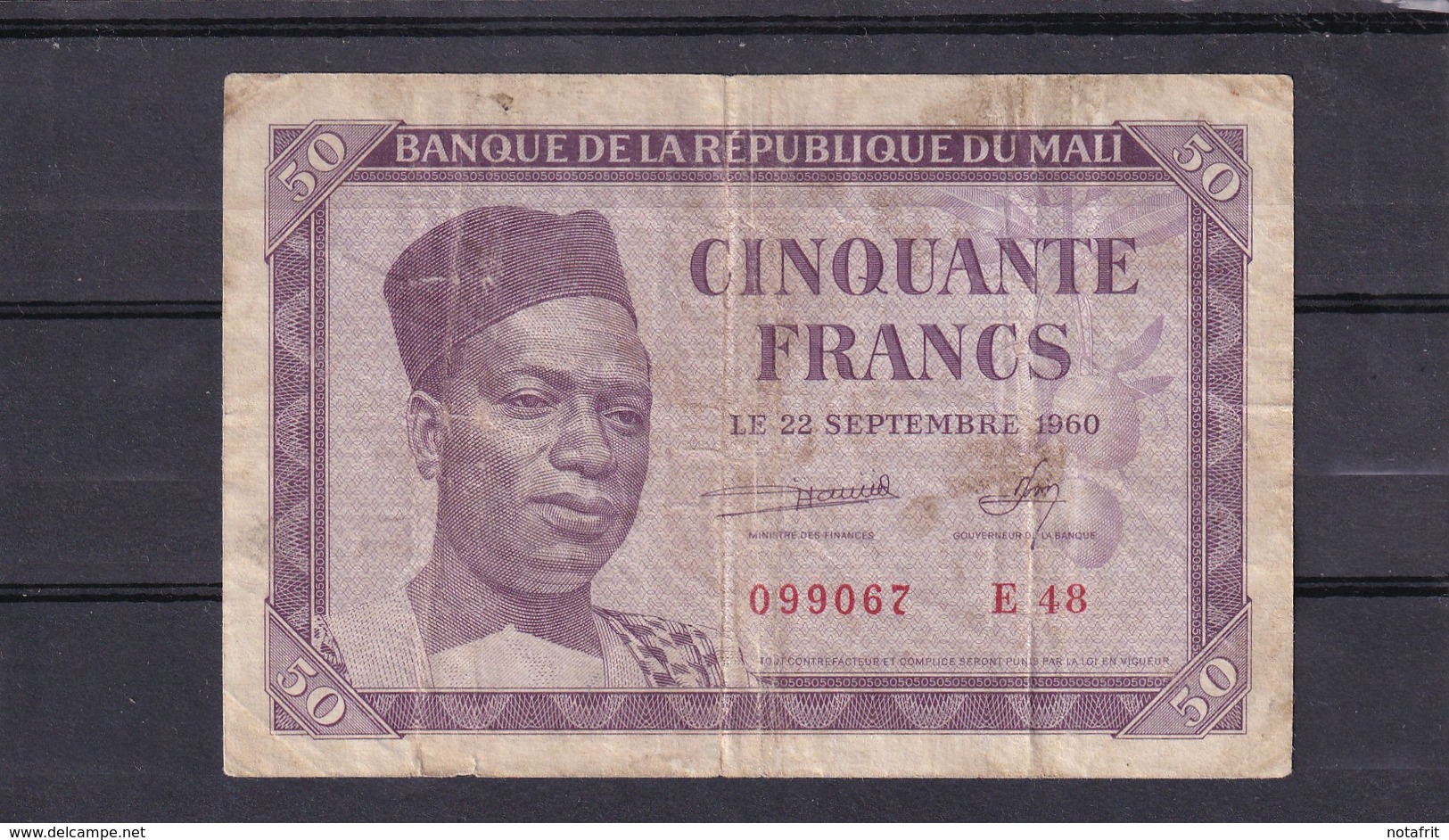 Mali 50 Fr Modibo At Left Fine - Malí