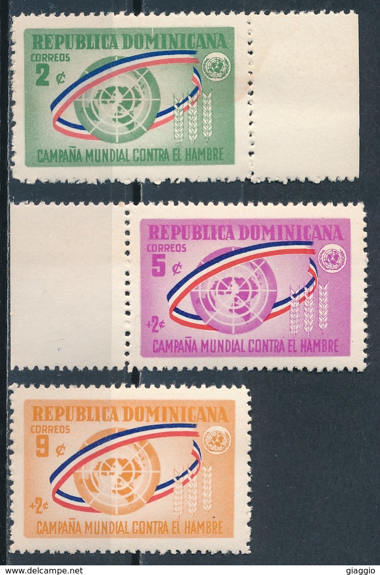 °°° REPUBBLICA DOMINICANA - Y&T N°587/89 - 1963 MNH °°° - Repubblica Domenicana
