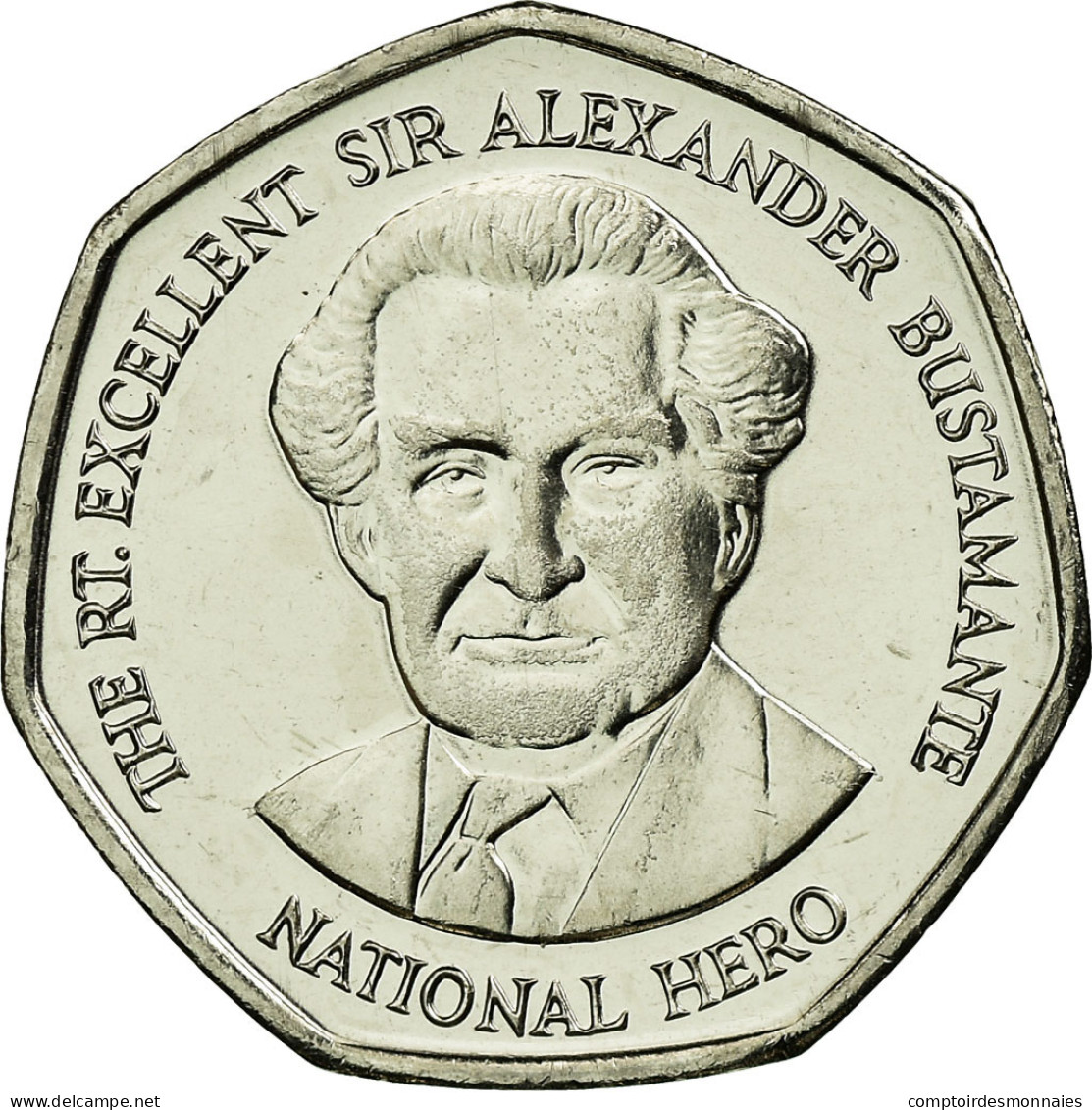 Monnaie, Jamaica, Elizabeth II, Sir Alexander Bustamante, Dollar, 1996, British - Jamaica