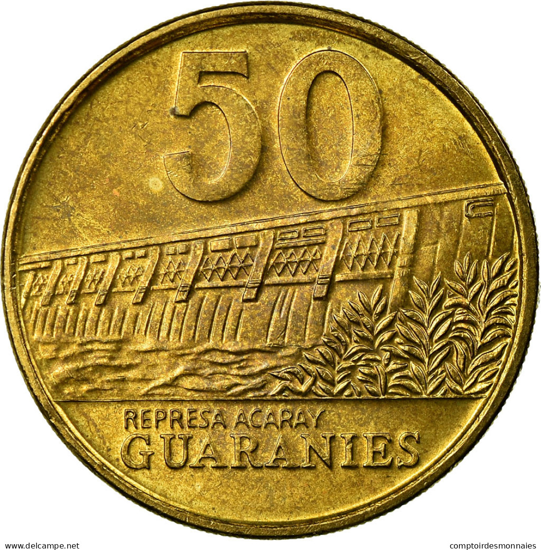 Monnaie, Paraguay, 50 Guaranies, 1995, SUP, Brass Plated Steel, KM:191a - Paraguay