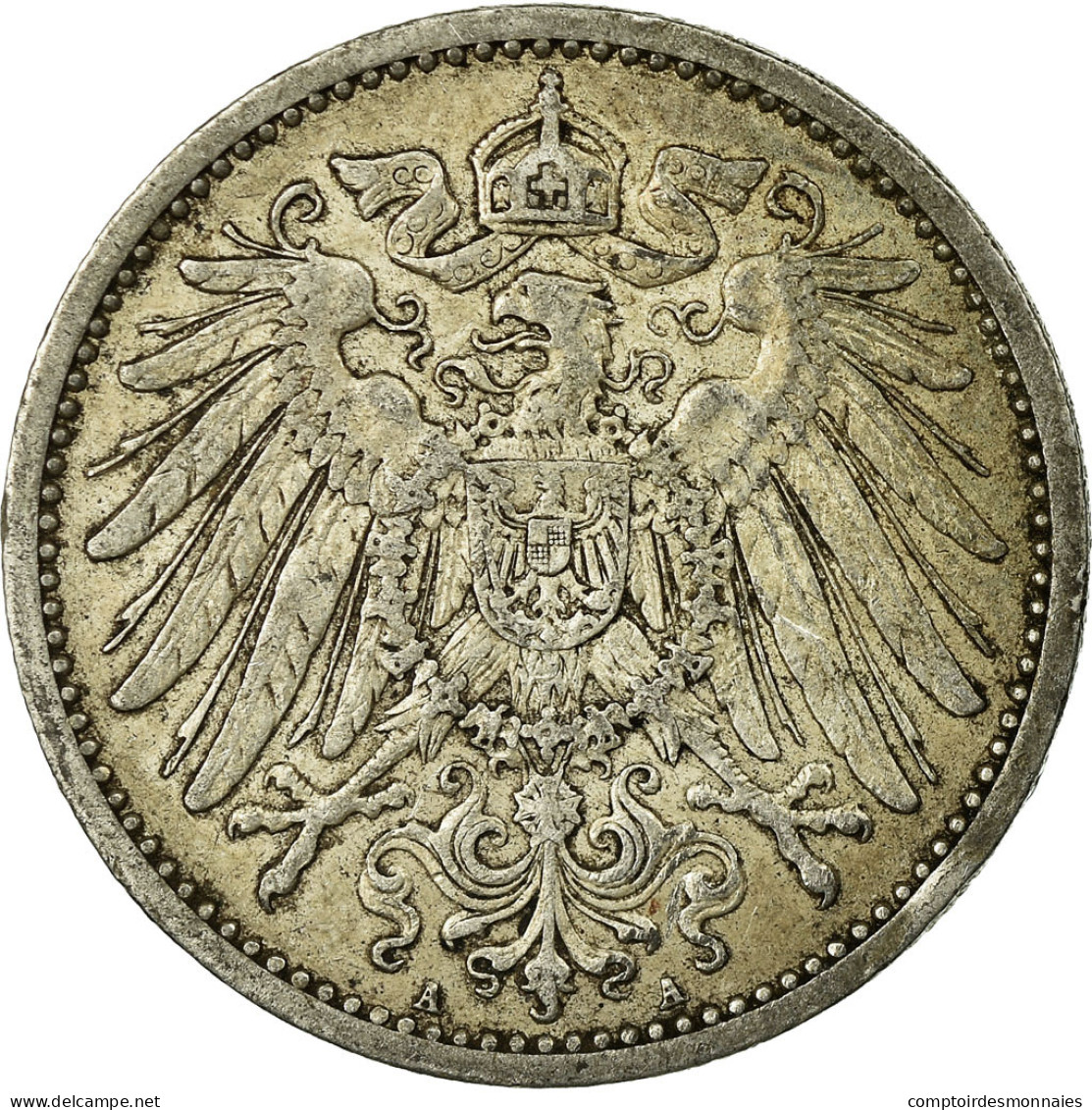 Monnaie, GERMANY - EMPIRE, Wilhelm II, Mark, 1909, Berlin, TTB, Argent, KM:14 - 1 Mark