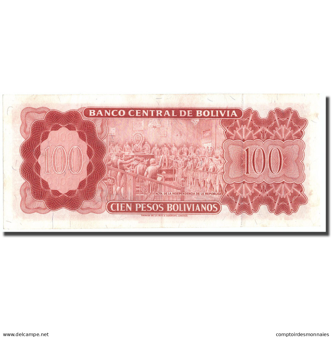 Billet, Bolivie, 100 Pesos Bolivianos, 1962, 1962-07-13, KM:164A, TTB+ - Bolivien