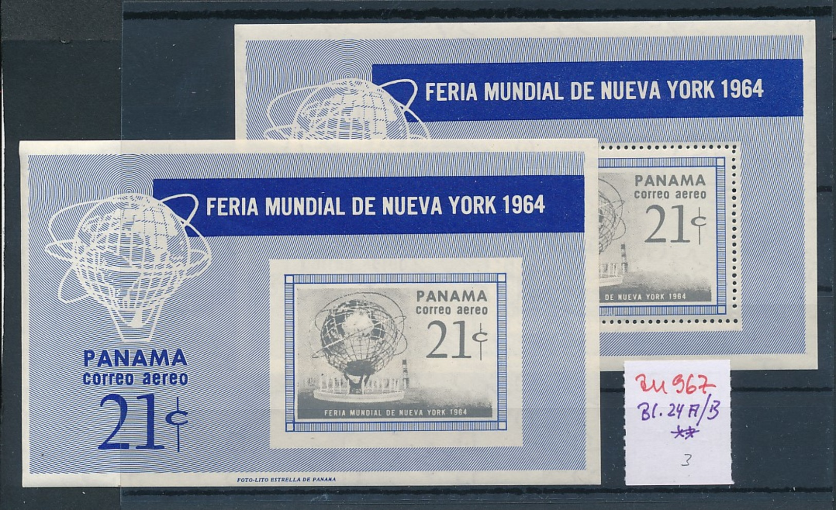 Panama Block  24 A+B    **   (zu967  ) Siehe Scan - Panama