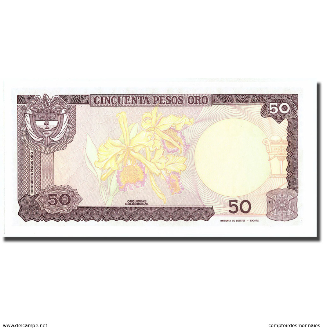 Billet, Colombie, 50 Pesos Oro, 1986, 1986-01-01, KM:425b, NEUF - Colombia