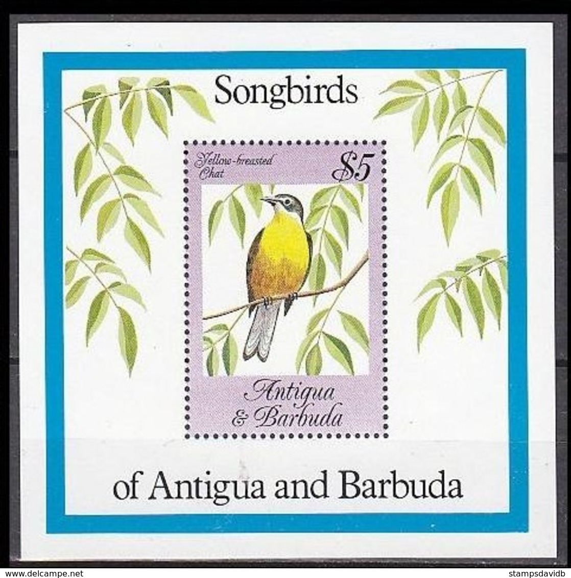 1984	Antigua & Barbuda	800/B81	Songbirds	5,00 € - Hirondelles