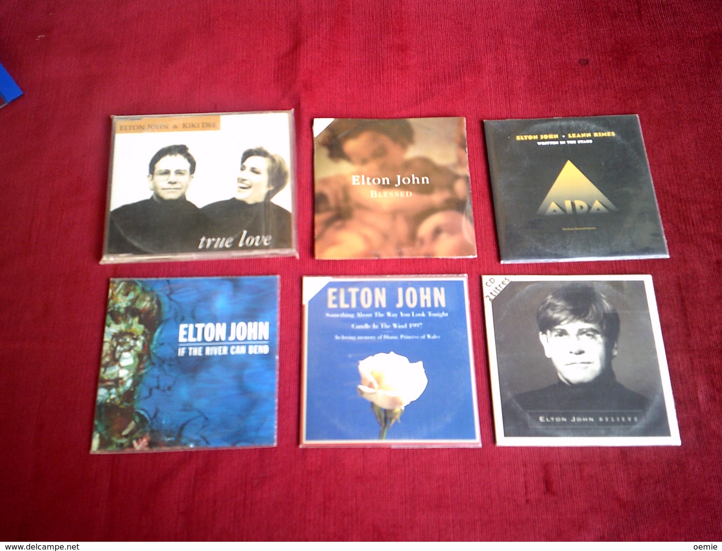 ELTON  JOHN  COLLECTION DE 6 CD SINGLES 2 TITRES - Volledige Verzamelingen