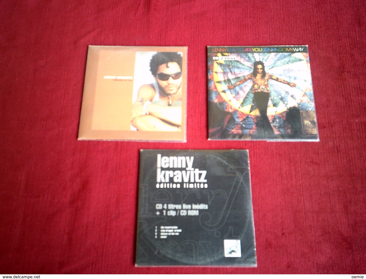 LENNY  KRAVITZ   COLLECTION DE 3 CD SINGLE - Collections Complètes